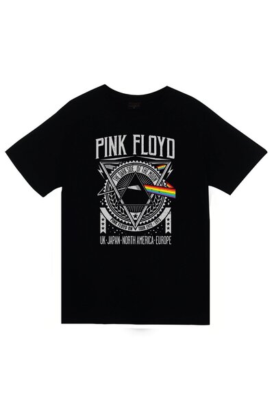 fame-stoned Pink Floyd Štampano Unisex 100% pamuk Crna T-shirt