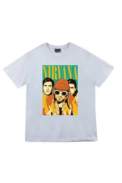 fame-stoned Tricou unisex 100% bumbac cu imprimeu Nirvana