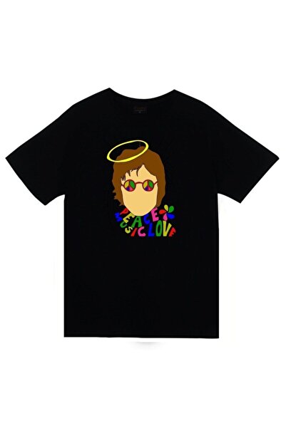 ZOKAWEAR The Beatles Printed Unisex 100% Cotton Μαύρο T-shirt