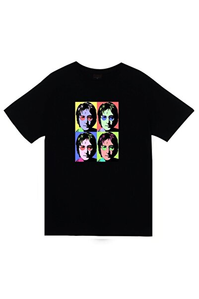 fame-stoned The Beatles Štampano Unisex 100% pamuk Crna T-shirt
