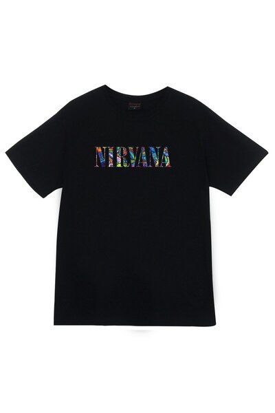 fame-stoned Tricou unisex 100% bumbac cu imprimeu Nirvana
