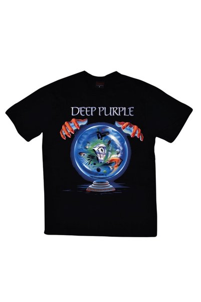 fame-stoned Duboko ljubičasta Štampano T-shirt