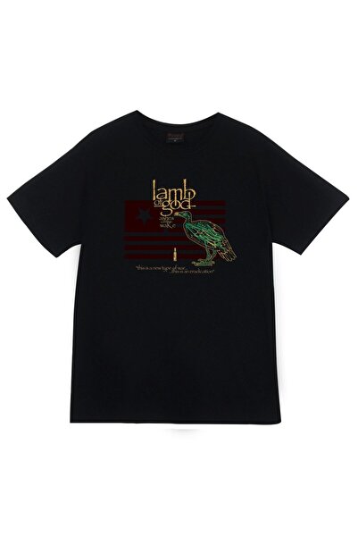fame-stoned Lamb Of God majica sa printom, unisex, 100% pamuk, crna