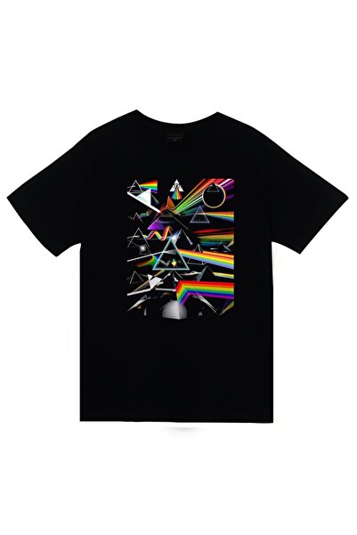 fame-stoned Μπλουζάκι Pink Floyd Printed Unisex 100% βαμβακερό μαύρο
