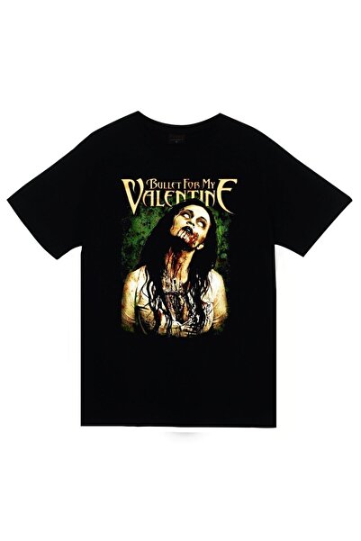 fame-stoned Bullet For My Valentine Printed Unisex 100% βαμβακερό μαύρο μπλου...