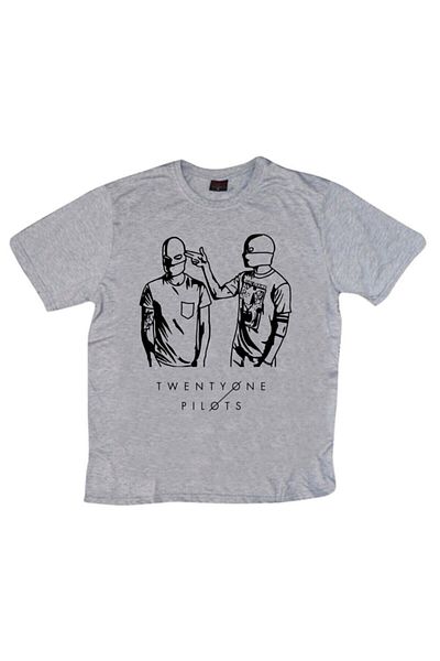 fame-stoned Μπλουζάκι Unisex Grey Twenty One Pilots Printed