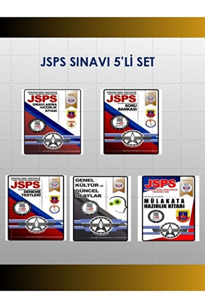 Askeri Sınav Kitapları JSPS Sınavına Hazırlık 5’li Set