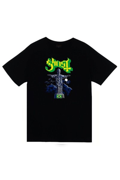 fame-stoned Ghost Štampano Unisex 100% pamuk Crna T-shirt