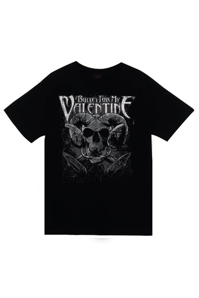 fame-stoned Bullet For My Valentine Štampano Unisex 100% pamuk Crna T-shirt