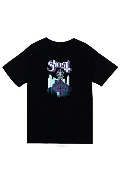 fame-stoned Ghost Štampano Unisex 100% pamuk Crna T-shirt