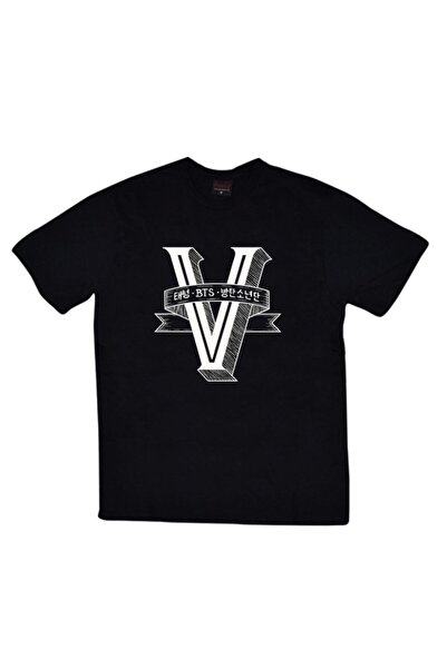 fame-stoned تي شيرت أسود مطبوع للجنسين من BTS، K-pop Music Group مصنوع من الق...