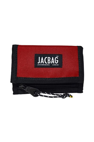 Jacbag Red Velcro Wallet/Card Holder - Girls and Women