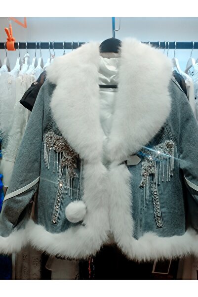 Honey kürklü Jean mont