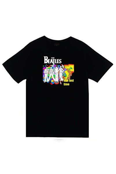fame-stoned The Beatles Štampano Unisex 100% pamuk Crna T-shirt
