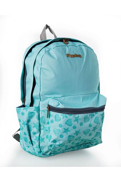 Pippa Beach Girl's Three-Eye School and Casual Turquoise Backpack