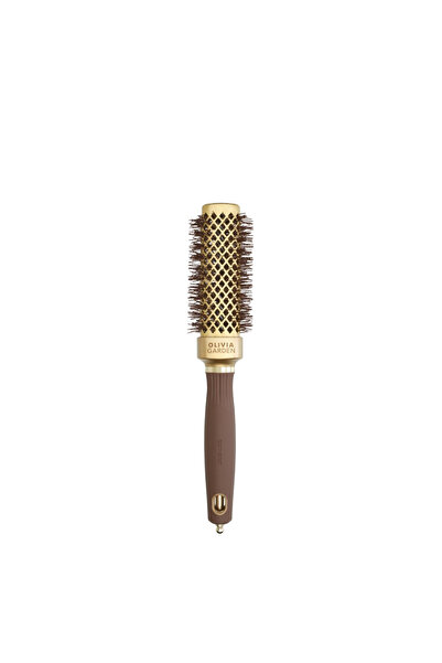Olivia Garden Expert Blowout Straight Wavy Bristle Gold Brown Fön Fırçası 30mm