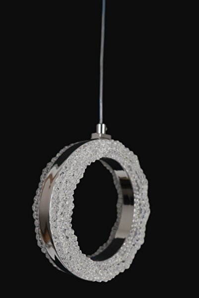 Fer Avize Işıl Krom Modern Avize Salon Mutfak Oturma Odası Antre Tekli