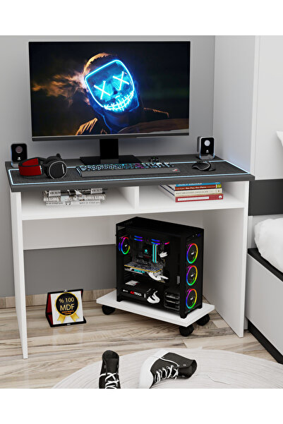 KONAK EV EŞYALARI Bilbo Çalışma Masası,MDF,Oyuncu Masası,Gamer Masa