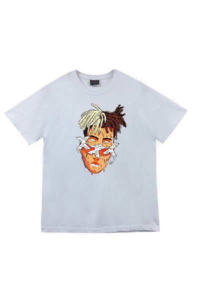 fame-stoned Xxxtentacion Printed Unisex 100% βαμβακερό λευκό μπλουζάκι