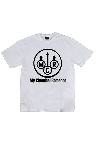 fame-stoned Μπλουζάκι My Chemical Romance Printed Unisex 100% Cotton White T-shirt