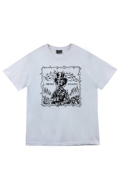 fame-stoned Μπλουζάκι Jinjer Printed Unisex 100% Cotton Λευκό T-shirt