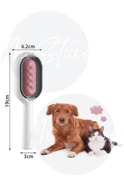 mes store Cat Dog Washing Cleaning Brush with Water Tank Cleaning Comb Lint Collector