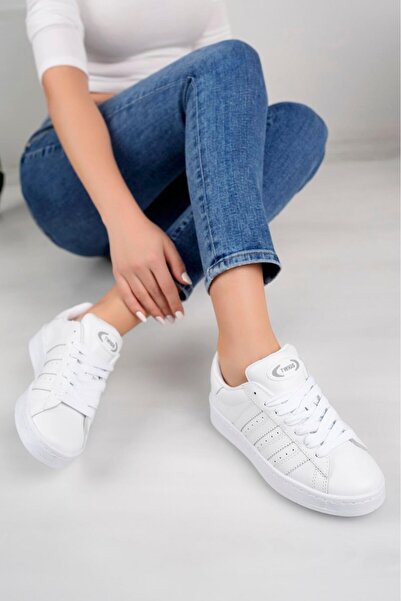 homiro Unisek klasične čipkaste ortopedske sportske patike-bele