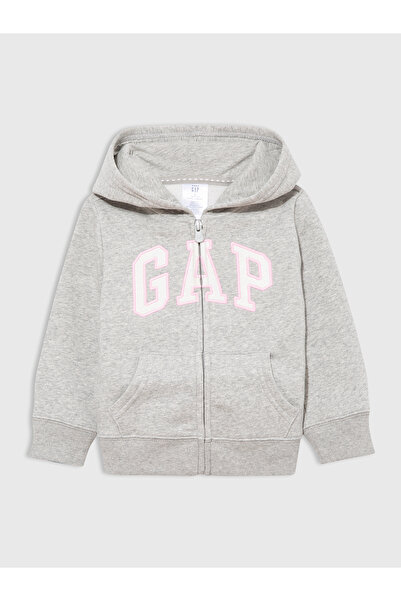 GAP Kız Bebek Gri Gap Logo Sweatshirt