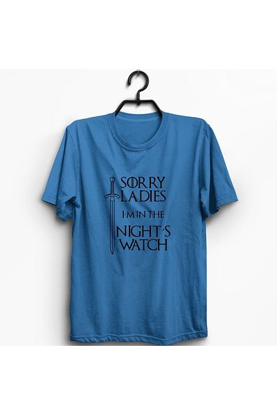 fame-stoned Μπλουζάκι με στάμπα Game Of Thrones Unisex 100% Cotton Blue