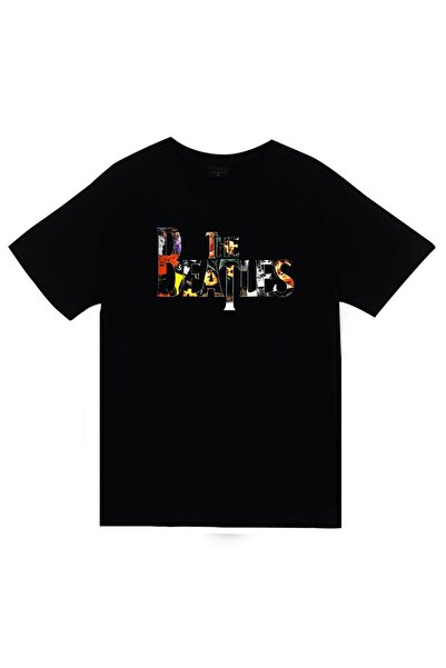 fame-stoned The Beatles Štampano Unisex 100% pamuk Crna T-shirt