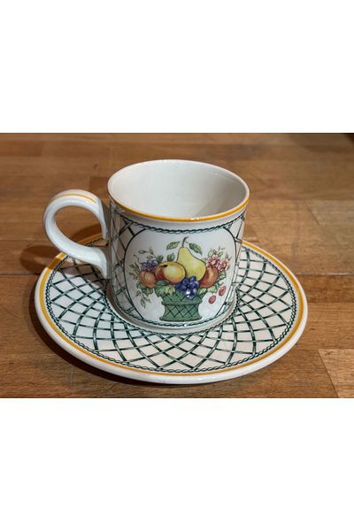 tayfuntufan antika koleksiyon Villeroy Boch Basket - Tea Coffee Cup