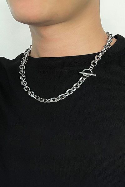 Chavin Unisex Hip Hop Style 52cm Snap Chain Necklace - Ev55