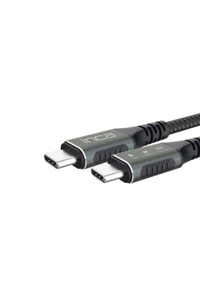 Inca ITCT-40 USB4 8K@60Hz Thunderbolt 4/3 40 Gbps PD240W Type-C to Type-C Kablo -0.8m
