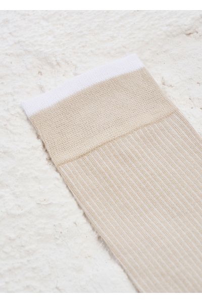 Boris Becker Beige Color Set of 12 Bamboo Mixed Color Detailed Socks