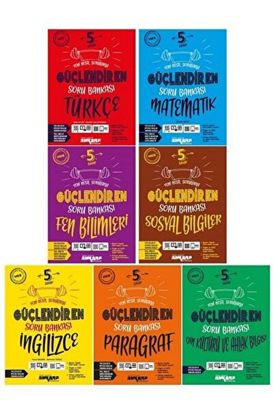 Ankara Yayıncılık 5. Sınıf Güçlendiren Soru Bankası Set (7 Kitap)