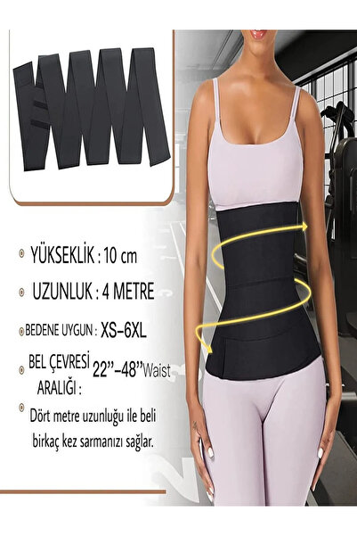 EZOSHOP Waist Trainer 4Mt Belly Sweater Sauna Slimming Waist Fitness Corset Sports Belt