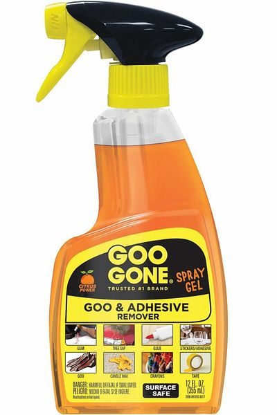 Goo Gone Goo & Adhesive Remover Spray Gel, 12 fl. oz. Trigger