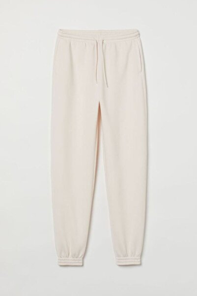 JustBS Pantaloni de trening de iarnă din bumbac alb pentru femei, mărimi mari...