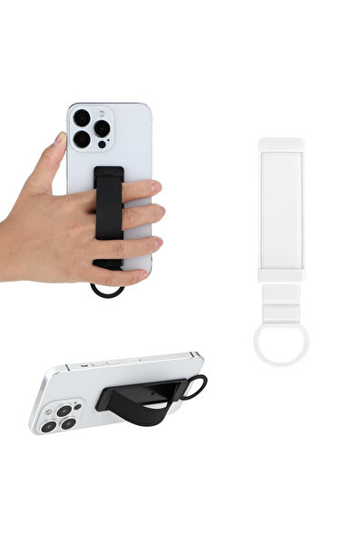 Microcase Telefonlar İçin Standlı ve Askılıklı El Parmak Tutucu-AL4939