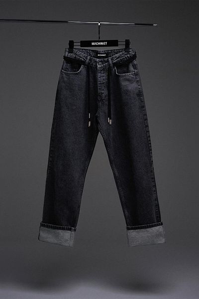Machinist Φαρδύ χαλαρό παντελόνι Jean Acid Anthracite