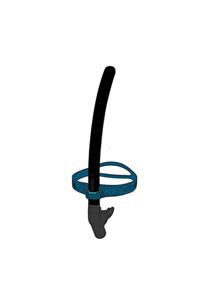 Decathlon Frontal Şnorkel - Mavi/beyaz - S/m Erkek Çocuk