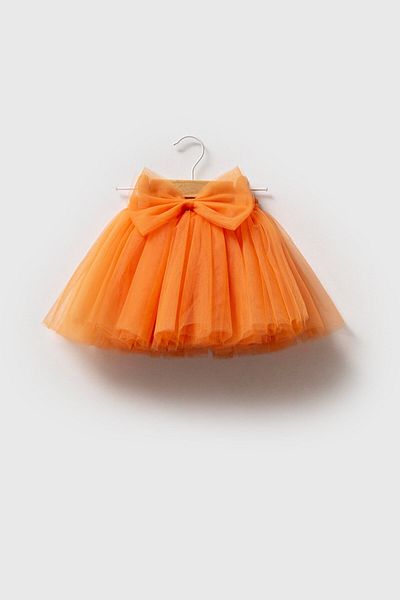 Magu Lined Tutu Skirt with Bow Detail for Girls