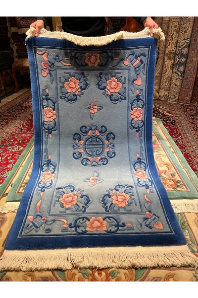 RD RAMAZAN DAĞ EL HALI SANATI El Dokuma Kabartmalı Çin Halısıdır Ebat 160x90