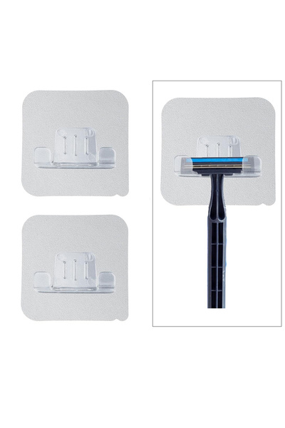 Microcase Güçlü Yapışkanlı Tıraş Bıçağı Tutucu Askılığı -AL4940 2 Adet