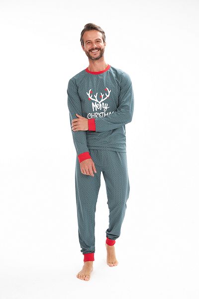 LILIAN Σετ οικογενειακών πιτζάμες Merry Christmas Deer πωλούνται χωριστά οι τιμές διαφέρουν
