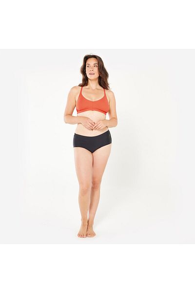 Decathlon Nabaiji Women's Shorts Cut Bikini Bottom - Black - Lola