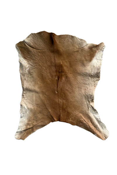 Lndr DOĞAL RENKLİ DEKORLUK KÜÇÜK EBATLI DANA POSTU HALI - NATUREL HALI POST