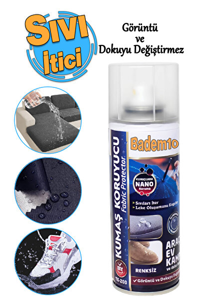 Badem10 Kumaş Koruyucu Sprey Renskiz 200 ml Ayakkabı Kıyafet Koltuk Çadır Çan...