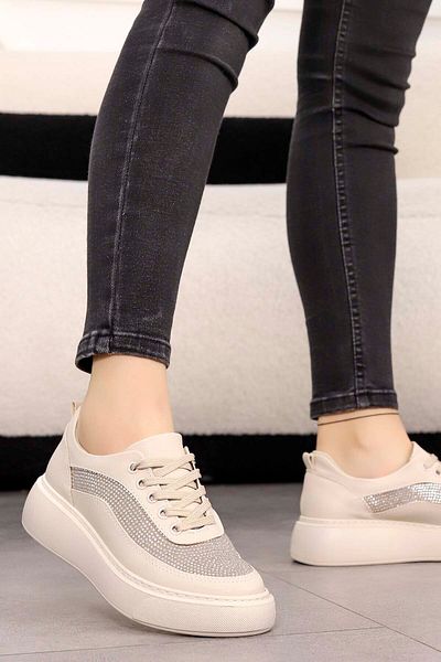 Mamito Ayakkabı Αθλητικά παπούτσια CLN 485 Stone Lace-Up