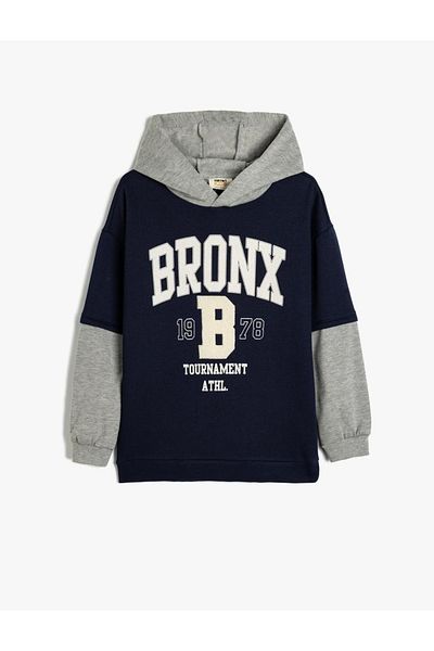 Koton Navy Blue Boy's Sweatshirt 5Wkb10034Tk